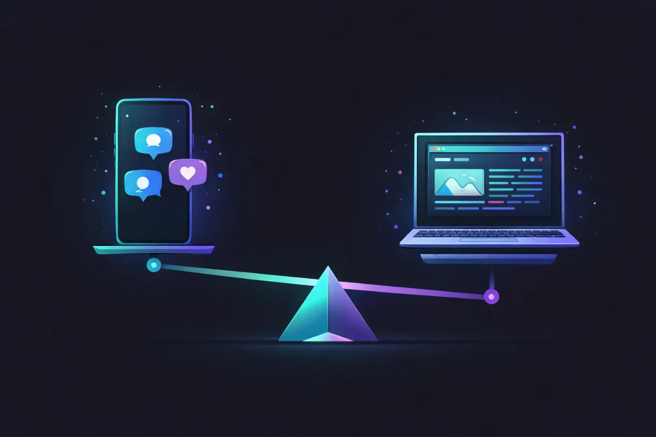 Redes sociales vs página web para negocios