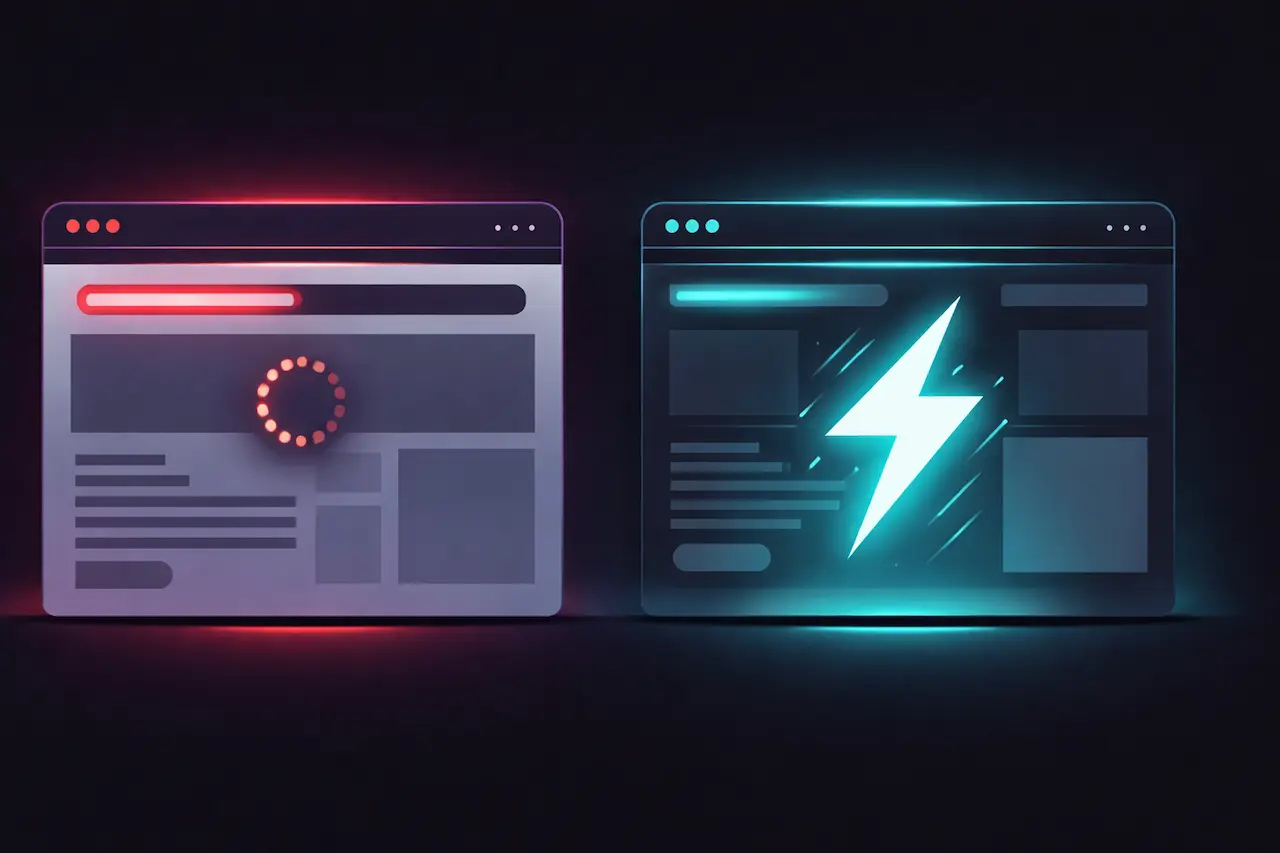 Comparación WordPress vs sitio estático